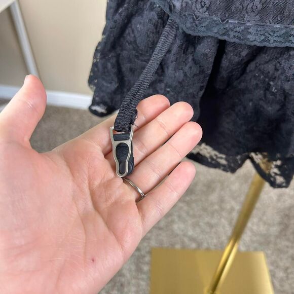 Gorgeous Sheer Lacy Black Vampiric Whimsigoth Dark Coquette Corset - Picture 2 of 4